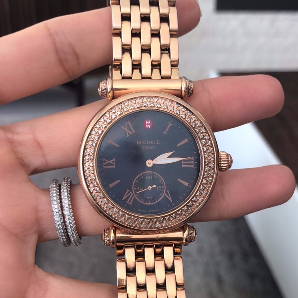 Michele Rose Gold Caber
